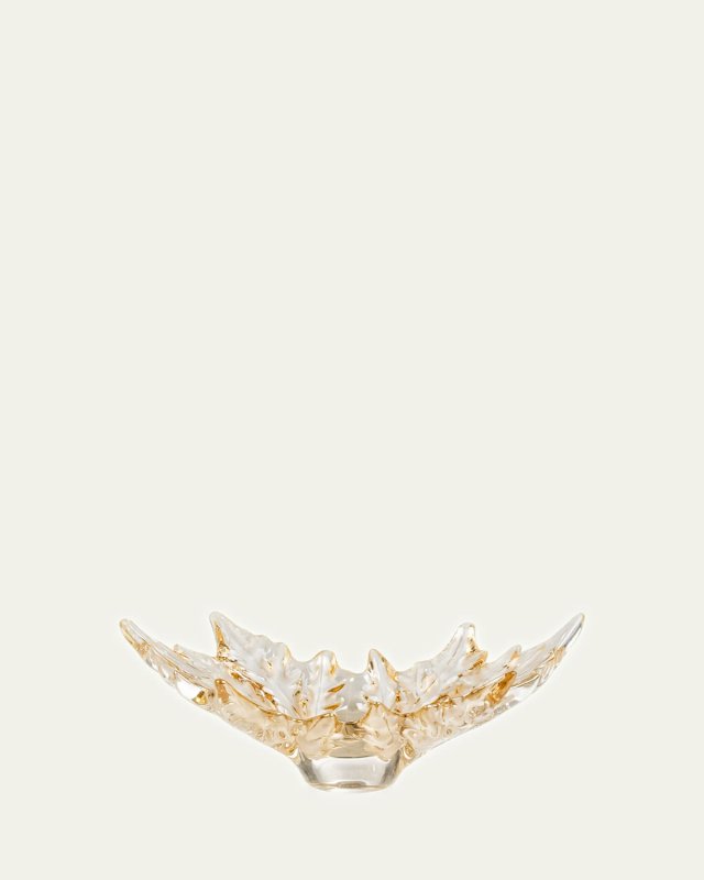 Champs-Elysees Small Crystal Bowl, Gold Luster